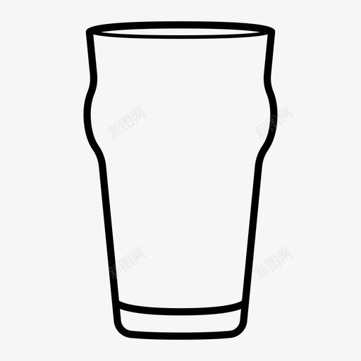 品脱玻璃杯酒吧饮品图标svg_新图网 https://ixintu.com 品脱 玻璃器皿 玻璃杯 酒吧 饮品