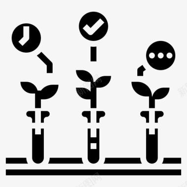 植物智能农场64实心图标图标