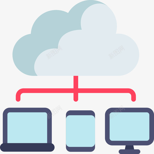 云响应式49扁平图标svg_新图网 https://ixintu.com 响应 扁平 设计