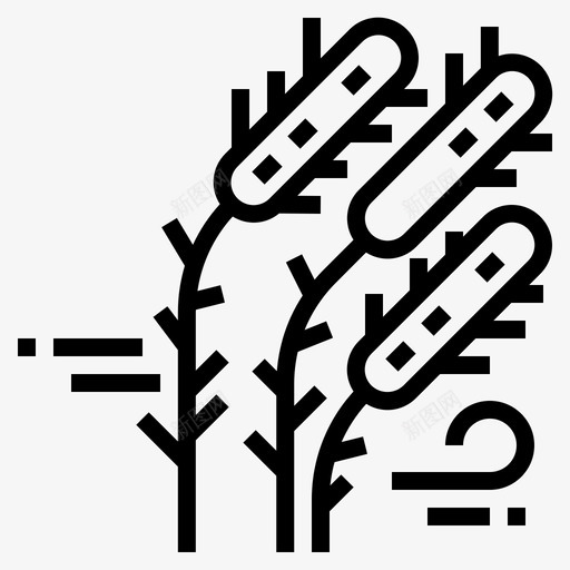 芦苇2号树线形图标svg_新图网 https://ixintu.com 号树 线形 芦苇