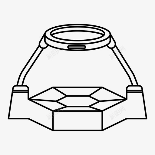 虚拟现实游戏眼镜图标svg_新图网 https://ixintu.com 智能 游戏 眼镜 科技 虚拟现实