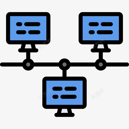 网络计算机53彩色图标svg_新图网 https://ixintu.com 彩色 网络 计算机