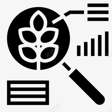 分析农业情报可靠图标图标