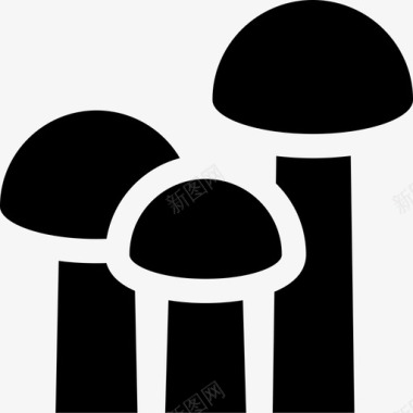 蘑菇丛林15填充图标图标