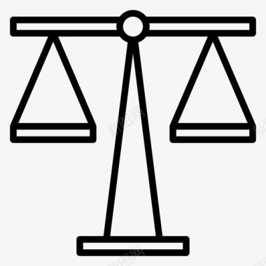 平衡法律利润图标图标