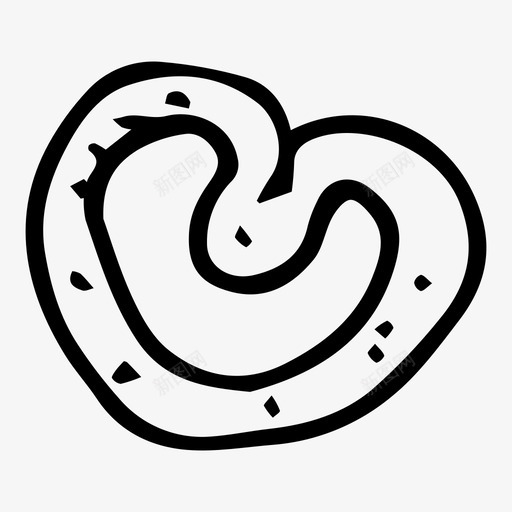 椒盐卷饼点心图标svg_新图网 https://ixintu.com 卷饼 椒盐 点心