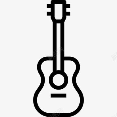 原声吉他音乐127线性图标图标