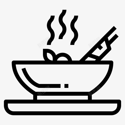 汤烹调85线性图标svg_新图网 https://ixintu.com 烹调 线性