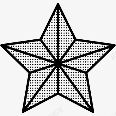 星星几何体形状图标图标
