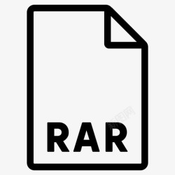 RAR文件格式rar格式文件文件格式图标高清图片