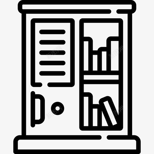 储物柜高中12线性图标svg_新图网 https://ixintu.com 储物柜 线性 高中