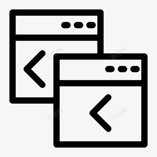 html浏览器界面图标svg_新图网 https://ixintu.com html 基本 多媒体 浏览器 界面 网站 网页 要素