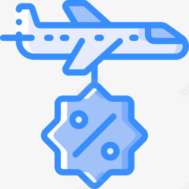 航班旅行应用程序34蓝色图标图标