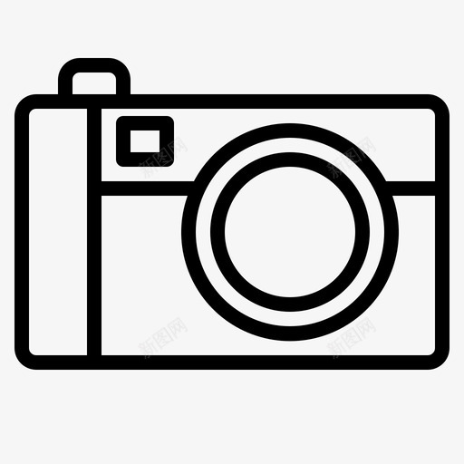 相机小工具17线性图标svg_新图网 https://ixintu.com 小工 工具 相机 线性