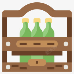 酒吧桌牌号啤酒盒79号酒吧扁平图标高清图片