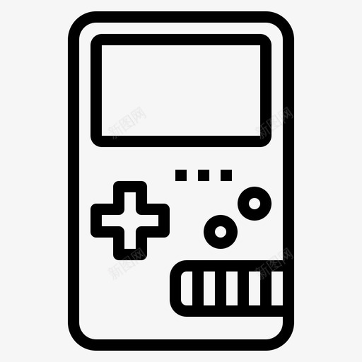 游戏机游戏控制器7线性图标svg_新图网 https://ixintu.com 控制器 游戏 游戏机 线性