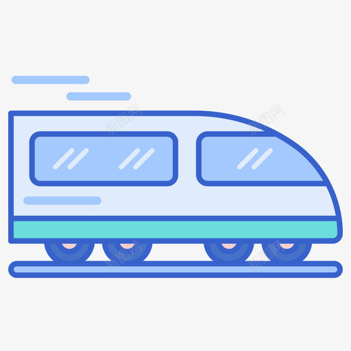 线路颜色冬季列车旅行图标svg_新图网 https://ixintu.com 冬季 列车 旅行 线路 颜色