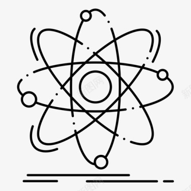 原子化学核图标图标