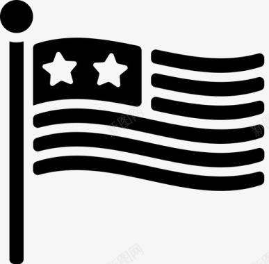 美利坚合众国独立日第8天填充图标图标