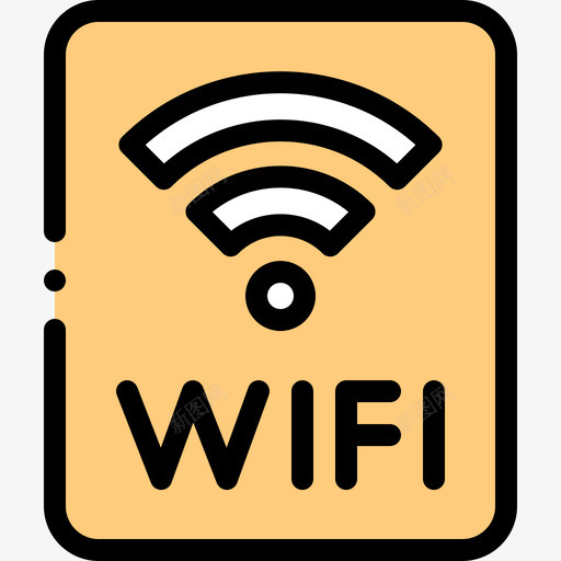 Wifi火车站17线性颜色图标svg_新图网 https://ixintu.com Wifi 火车站 线性 颜色