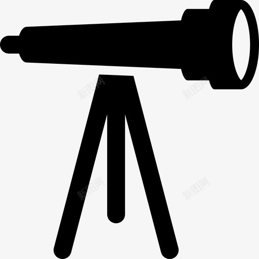 观星天文望远镜天文观测图标svg_新图网 https://ixintu.com 天文 天文望远镜 观星 观测