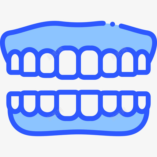 牙齿医学193蓝色图标svg_新图网 https://ixintu.com 医学 牙齿 蓝色