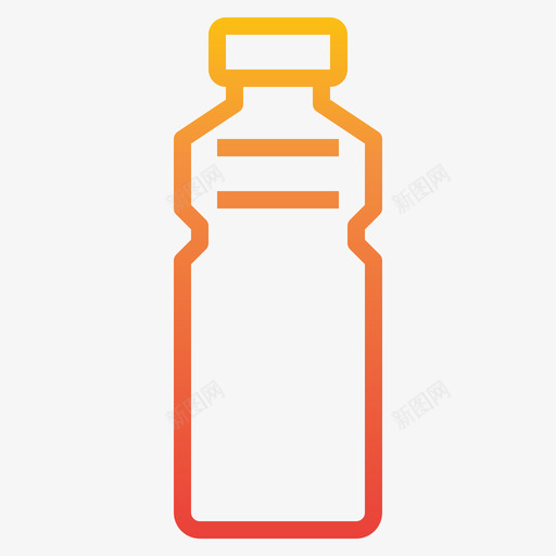 水瓶瓶子和容器2梯度图标svg_新图网 https://ixintu.com 容器 梯度 水瓶 瓶子