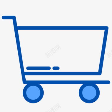 购物车杂项元素6蓝色图标图标
