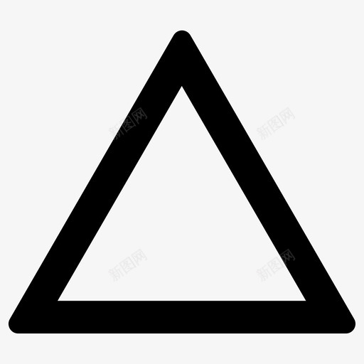 三角形场平面图标svg_新图网 https://ixintu.com 三角形 三面体 平面几何