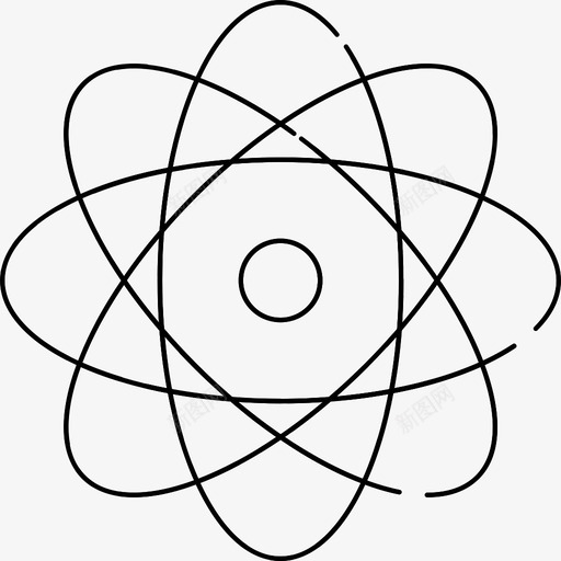 核原子科学图标svg_新图网 https://ixintu.com 原子 科学