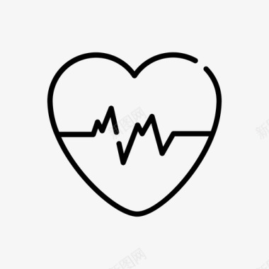 心电图心脏医疗图标图标