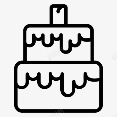 蛋糕面包店奶油蛋糕图标图标