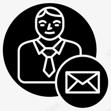 电子邮件商务电子邮件联系人图标图标
