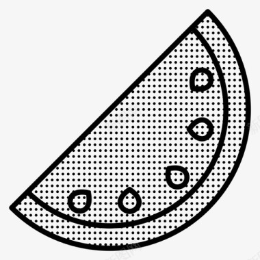 西瓜食物星星点点图标图标