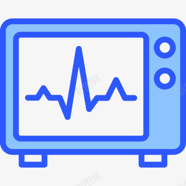心电图医学193蓝色图标图标