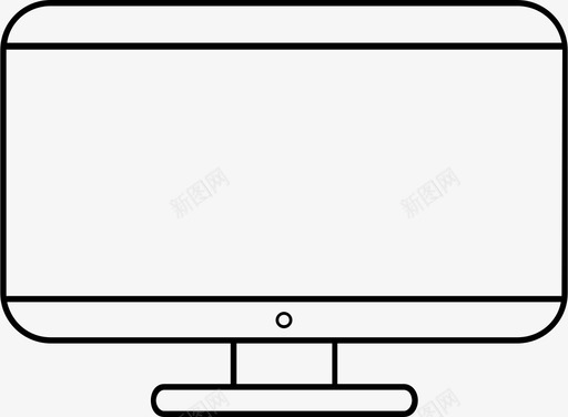 电脑苹果显示器图标svg_新图网 https://ixintu.com imac 显示器 电脑 苹果