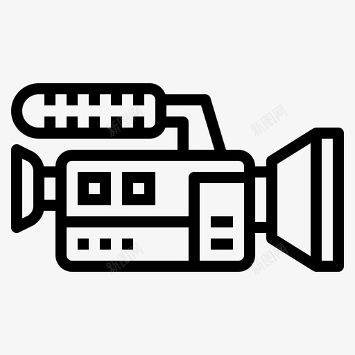 摄像机配件17线性图标svg_新图网 https://ixintu.com 摄像机 线性 配件