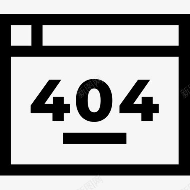 404错误客户服务44线性图标图标