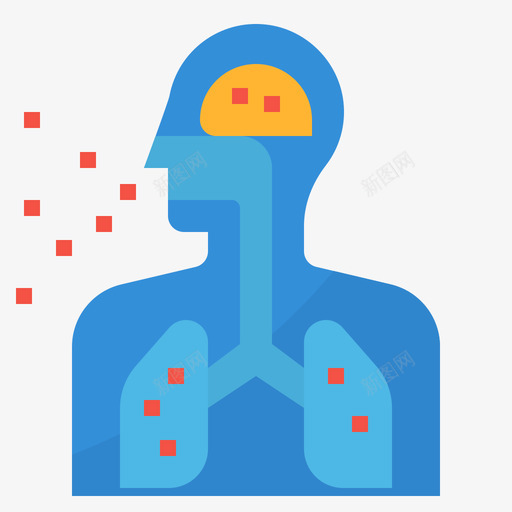 呼吸空气污染2平坦图标svg_新图网 https://ixintu.com 呼吸 平坦 空气污染