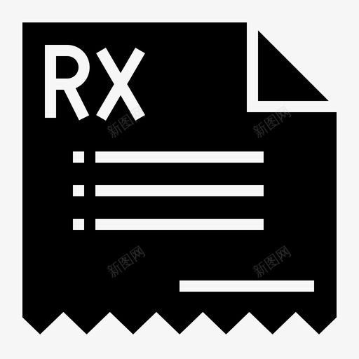 Rx医用175填充图标svg_新图网 https://ixintu.com Rx 医用 填充