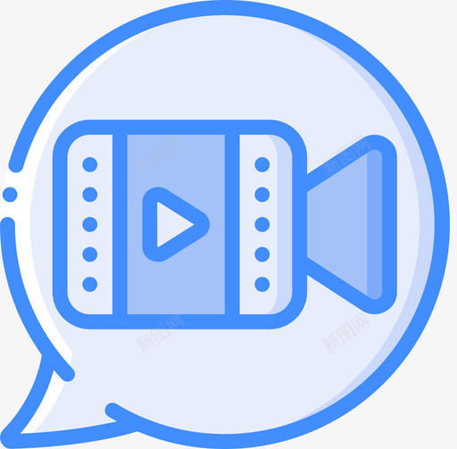信息通信41蓝色图标svg_新图网 https://ixintu.com 信息 蓝色 通信