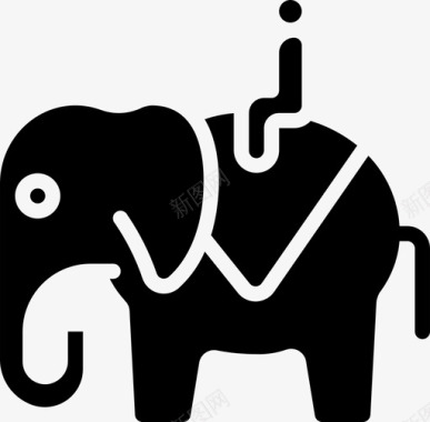 大象空档年2填充图标图标