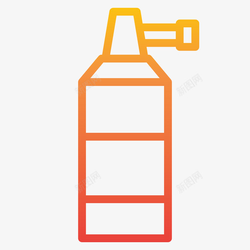 搅打奶油瓶和容器2梯度图标svg_新图网 https://ixintu.com 奶油 容器 搅打 梯度 油瓶