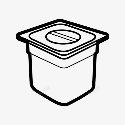 金属容器厨房图标svg_新图网 https://ixintu.com 厨房 容器 金属