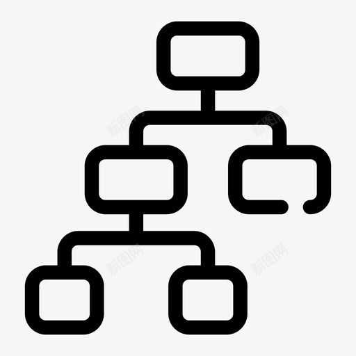 网络图表连接图标svg_新图网 https://ixintu.com 图表 层次 强大 结构 网络 连接