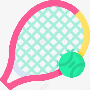 网球运动103平躺图标图标