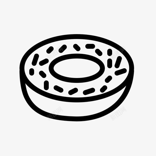 甜甜圈蛋糕甜点图标svg_新图网 https://ixintu.com 甜点 甜甜圈 蛋糕 食物 餐厅