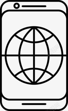 互联网全球移动图标图标