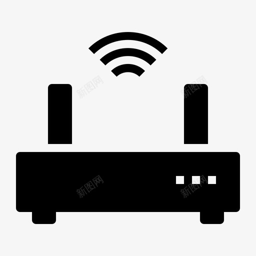 wifi路由器internet网络图标svg_新图网 https://ixintu.com 4字形 internet ui wifi 无线 网络 路由器