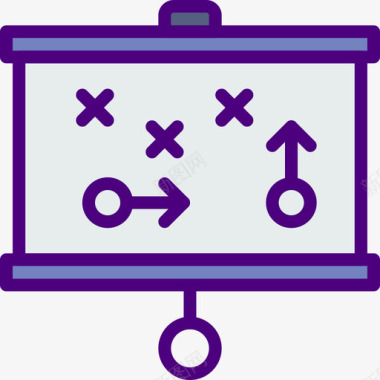 策略教育260线条色彩图标图标
